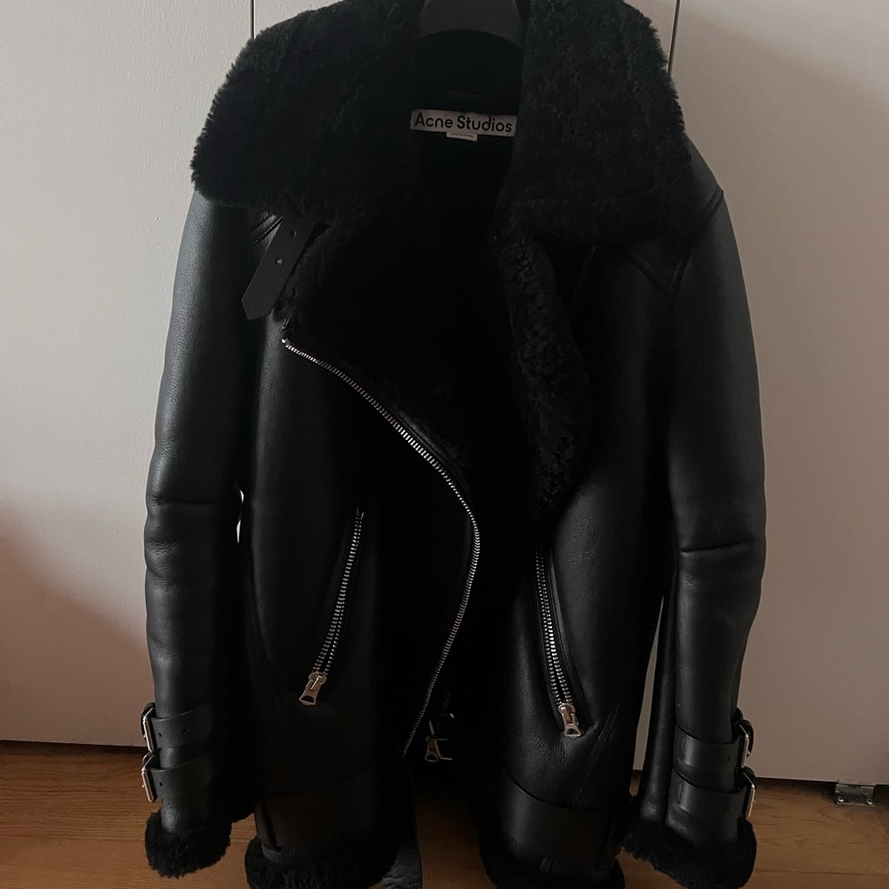 Acne studios shearling Moto jacket